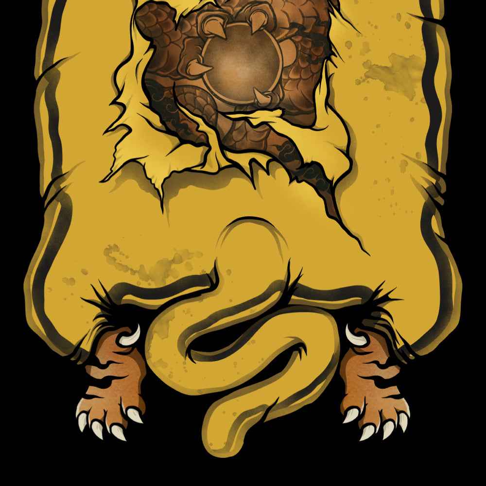 Floppy Fat Tiger - Enter The Dragon - Custom Shape 80x40CM