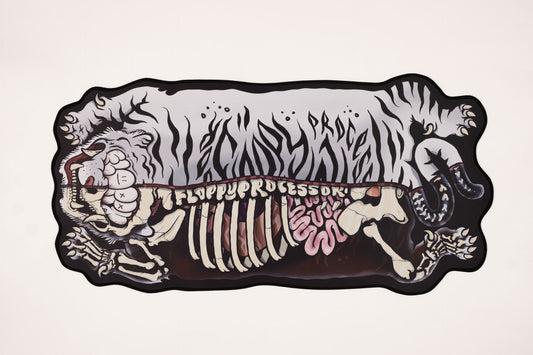 Floppy Fat Tiger - Half Bone - Custom Shape 80x40CM