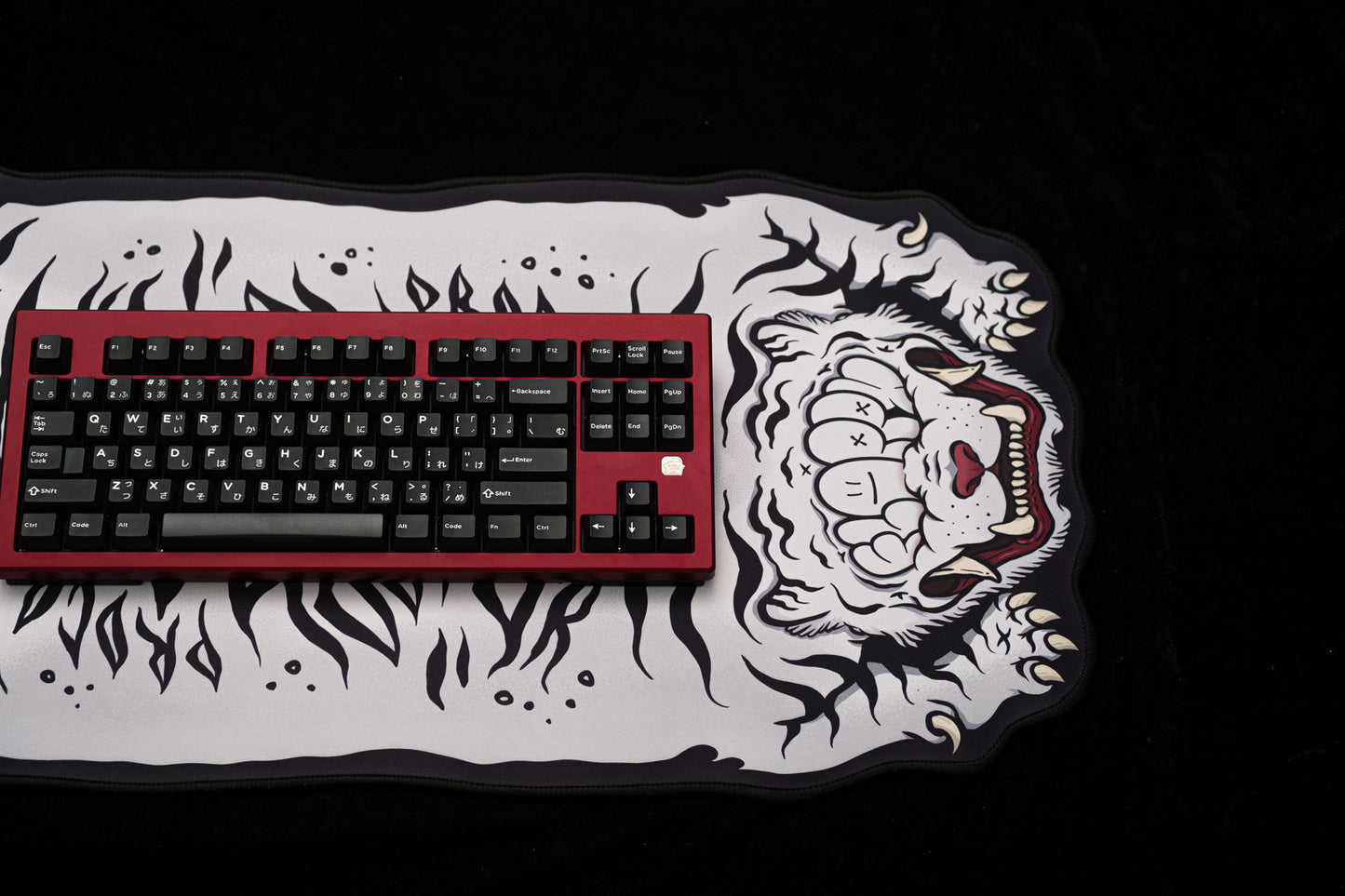 Floppy Fat Tiger - Grey - Custom Shape 80x40CM