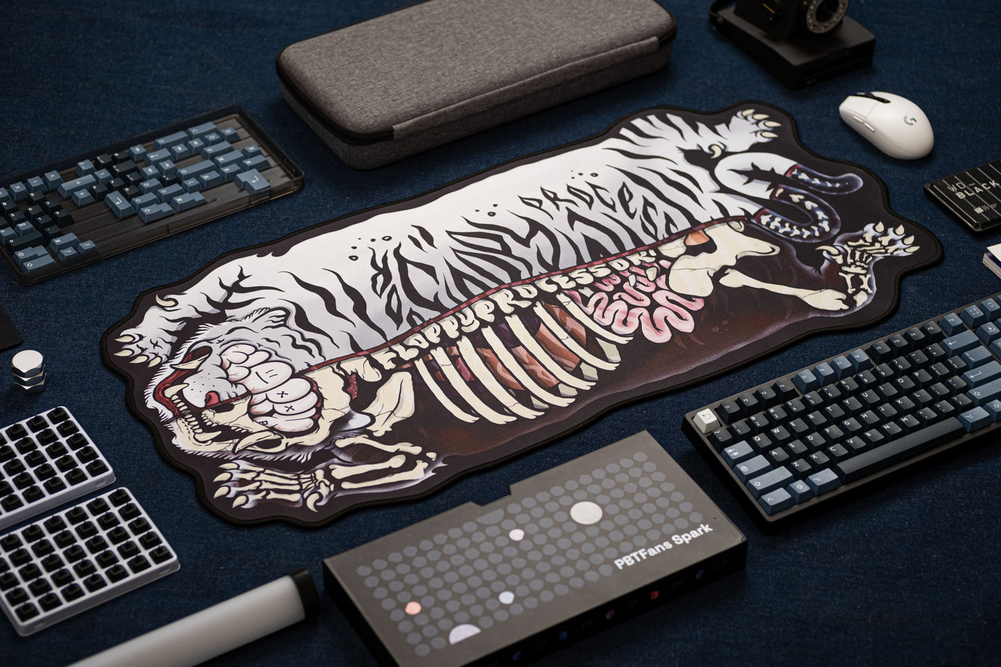 Floppy Fat Tiger - Half Bone - Custom Shape 80x40CM