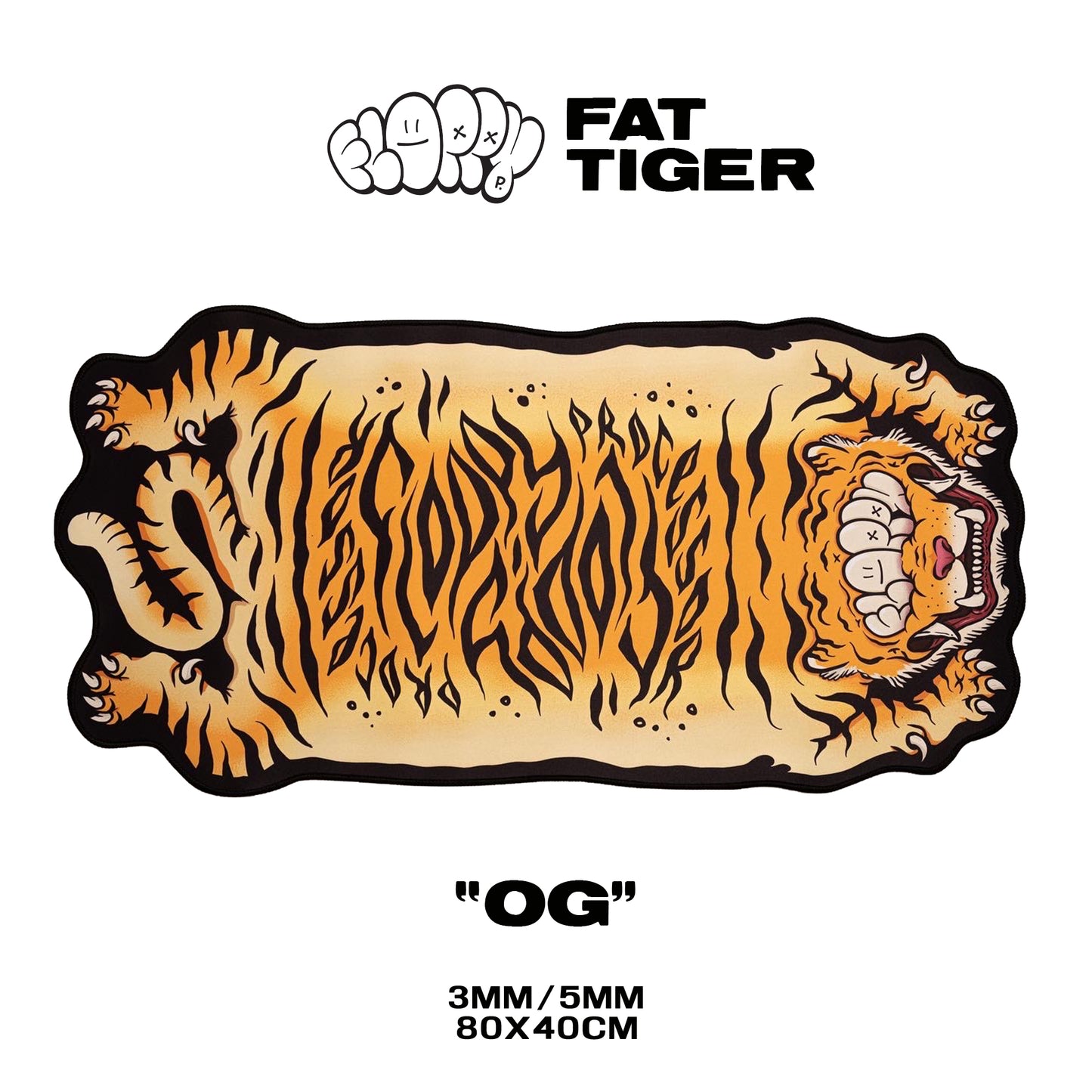 Floppy Fat Tiger - OG - Custom Shape 80x40CM