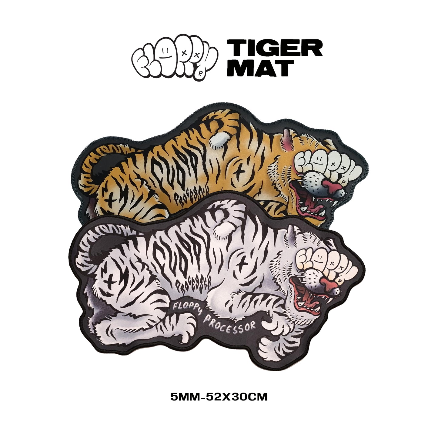 Floppy Tiger Mats - Keyboard Deskmat
