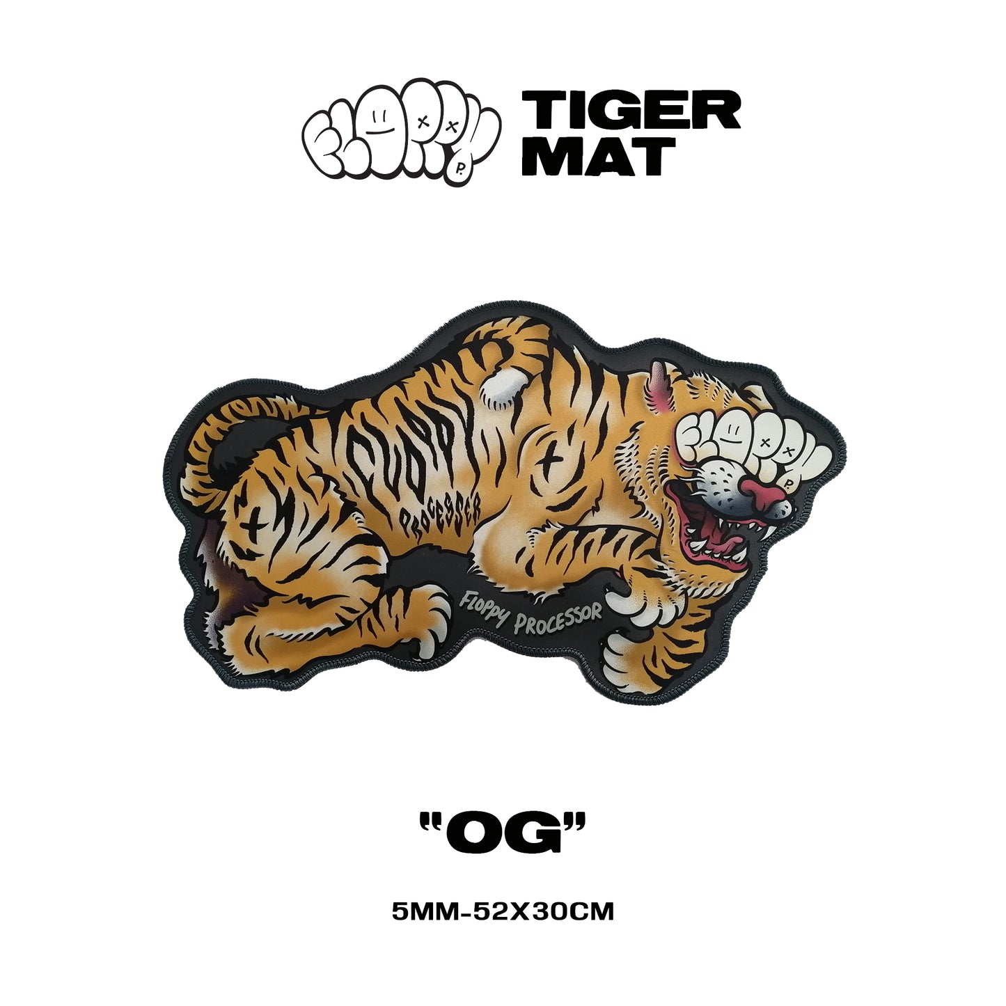 Floppy Tiger Mats - Keyboard Deskmat