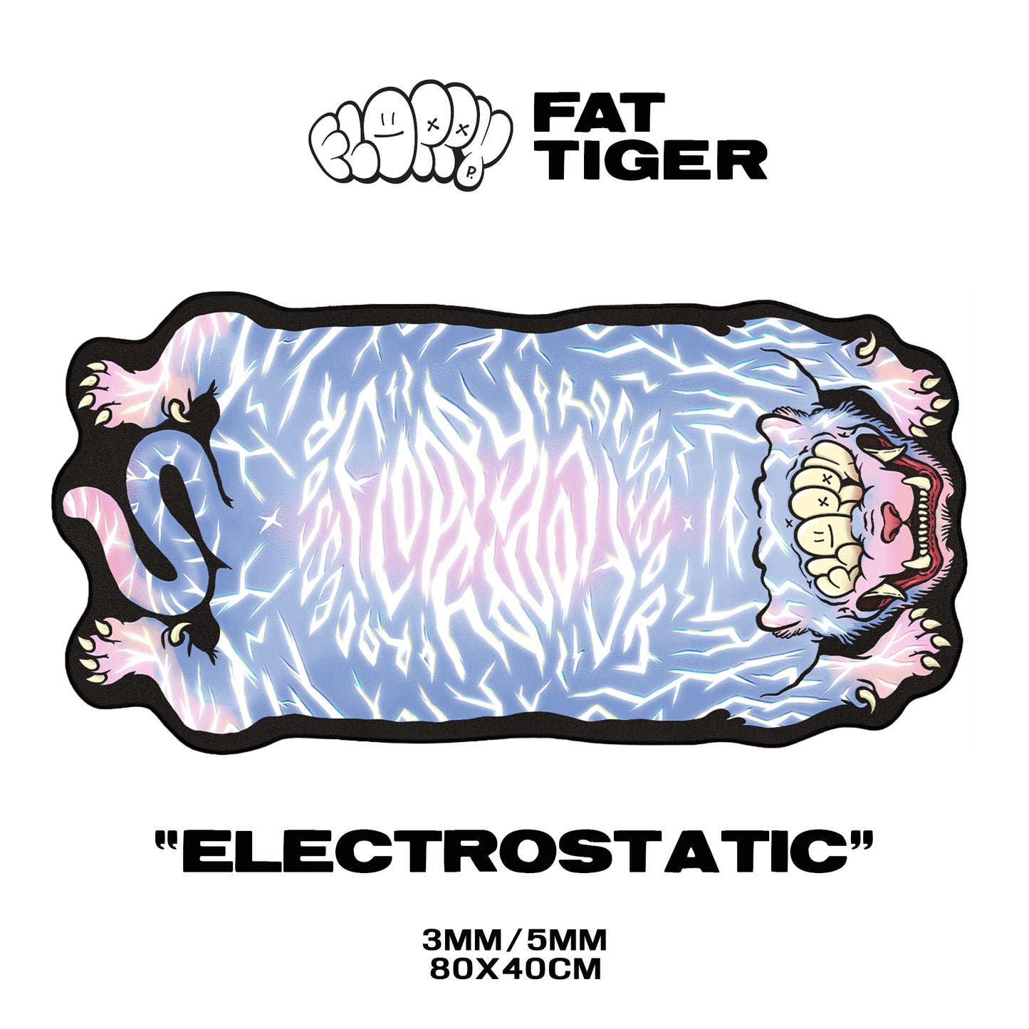 Floppy Fat Tiger - Electrostatic - Custom Shape 80x40CM